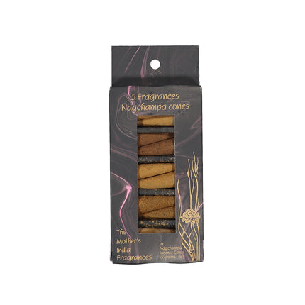 Mothers Fragrances Nagchampa Incense Cones Packet of 10