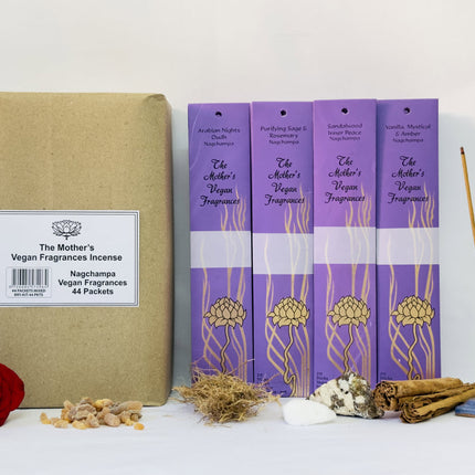 Mothers India Fragrances Nagchampa Incense Vegan - 44 Pack