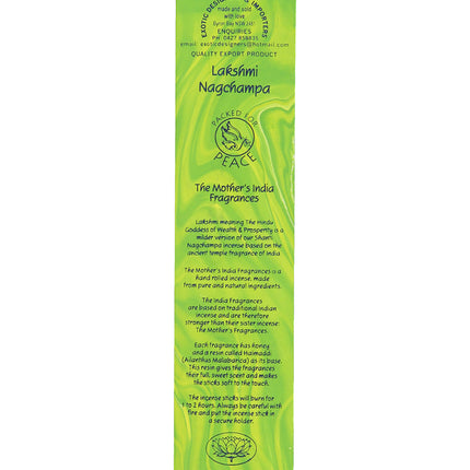 Mothers India Fragrances Incense Lakshmi Nagchampa