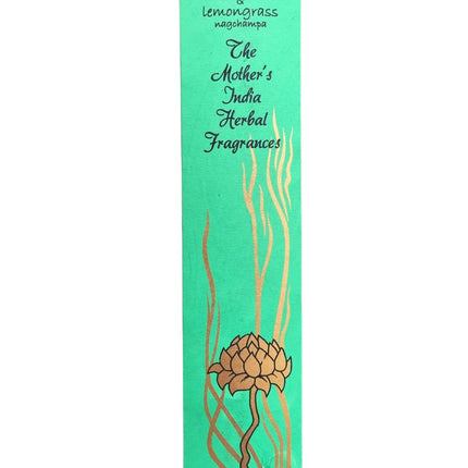 Mothers India Fragrances Incense Neem Lemongrass Nagchampa