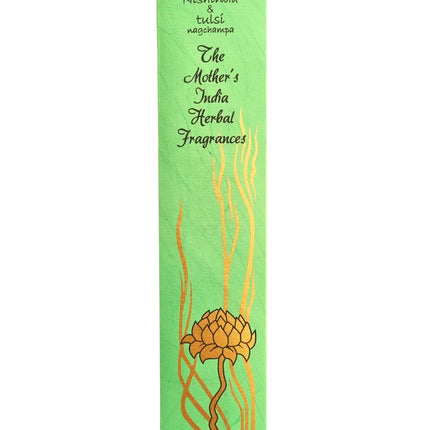 Mothers India Fragrances Incense Nishinda Tulsi Nagchampa