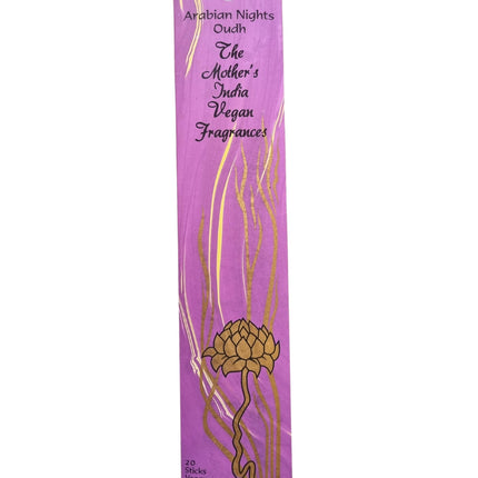 Mothers India Incense Vegan Fragrances Arabian Nights Oudh