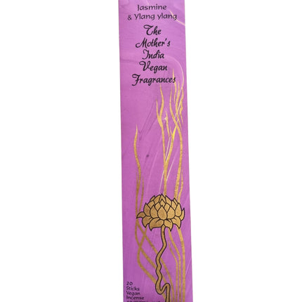 Mothers India Incense Vegan Fragrances Jasmine & Ylang Ylang